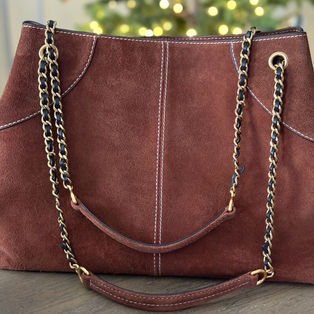 Marc Jacobs Leather Satchel / Shoulder Bag – Cognac – Authentic – $495 retail - Picture 5 of 8